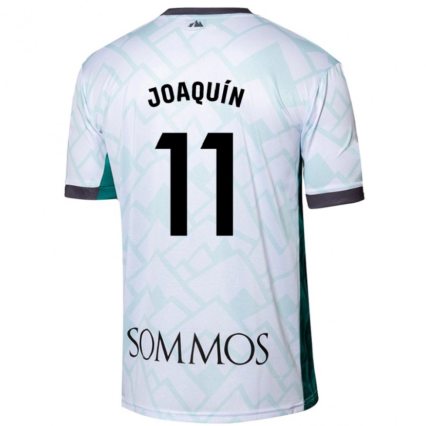 Danxen Męski Joaquín Muñoz #11 Biały Zielony Wyjazdowa Koszulka 2024/25 Koszulki Klubowe