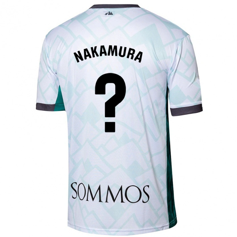 Danxen Męski Togo Nakamura #0 Biały Zielony Wyjazdowa Koszulka 2024/25 Koszulki Klubowe