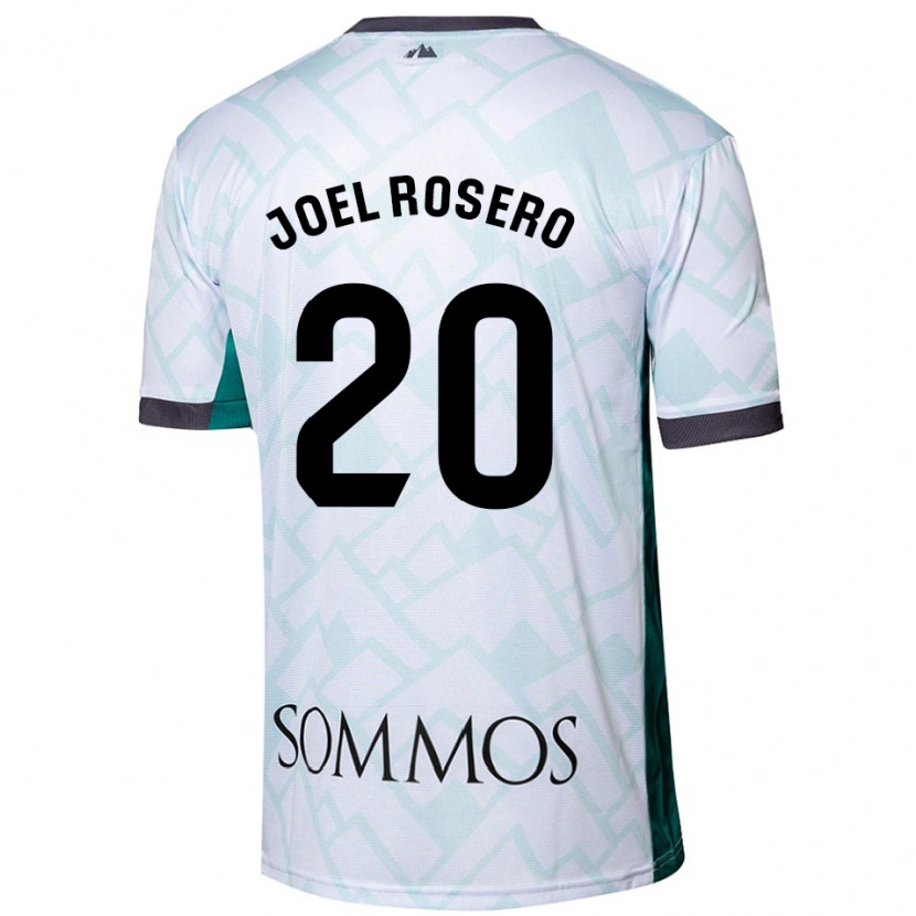 Danxen Męski Alexis Joel Rosero #20 Biały Zielony Wyjazdowa Koszulka 2024/25 Koszulki Klubowe