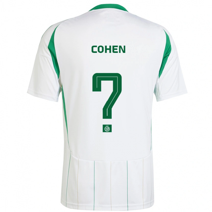 Danxen Męski Sarel Shlomo Cohen #0 Biały Zielony Wyjazdowa Koszulka 2024/25 Koszulki Klubowe