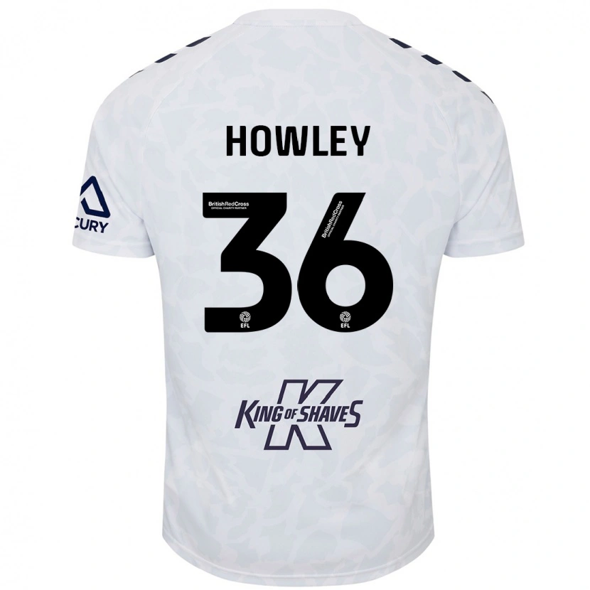Danxen Męski Ryan Howley #36 Biały Wyjazdowa Koszulka 2024/25 Koszulki Klubowe