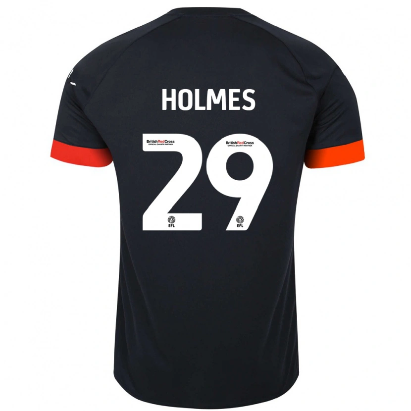 Danxen Męski Tom Holmes #29 Czarny Pomarańczowy Wyjazdowa Koszulka 2024/25 Koszulki Klubowe