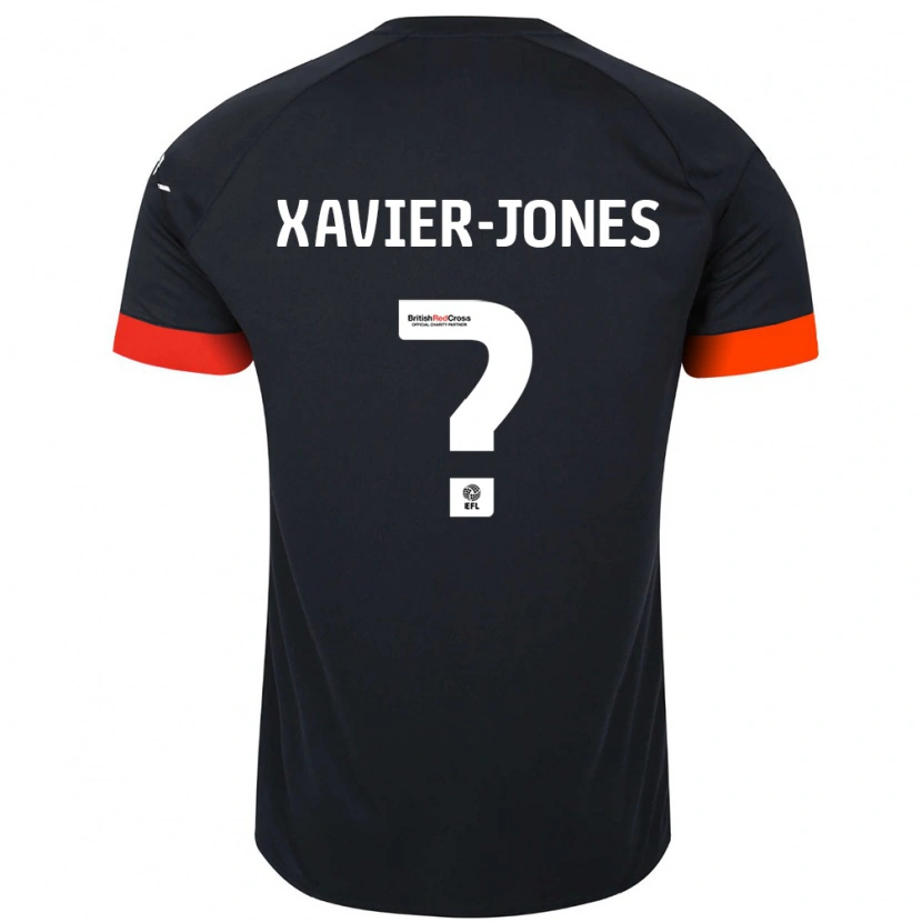 Danxen Męski Tate Xavier-Jones #0 Czarny Pomarańczowy Wyjazdowa Koszulka 2024/25 Koszulki Klubowe