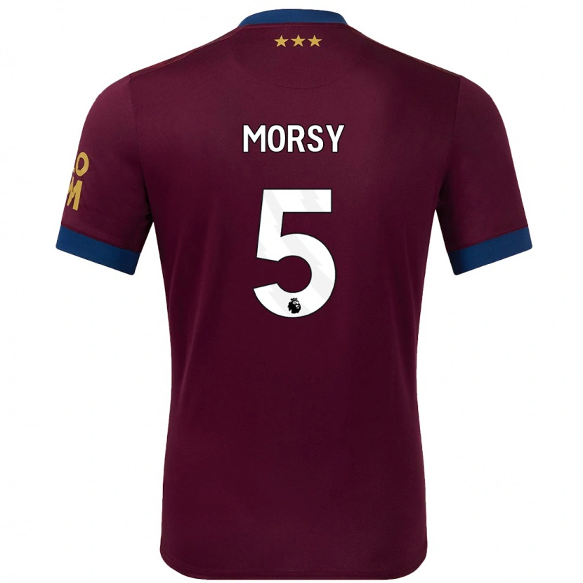 Danxen Męski Sam Morsy #5 Brązowy Wyjazdowa Koszulka 2024/25 Koszulki Klubowe