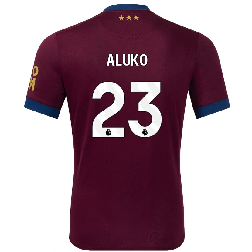 Danxen Męski Sone Aluko #23 Brązowy Wyjazdowa Koszulka 2024/25 Koszulki Klubowe