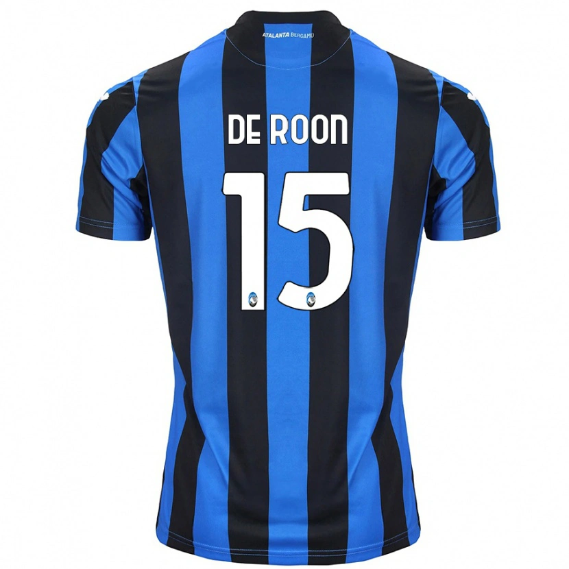 Danxen Kobiety Marten De Roon #15 Niebiesko-Czarny Domowa Koszulka 2024/25 Koszulki Klubowe