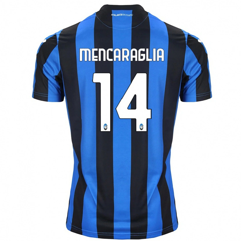 Danxen Kobiety Filippo Mencaraglia #14 Niebiesko-Czarny Domowa Koszulka 2024/25 Koszulki Klubowe