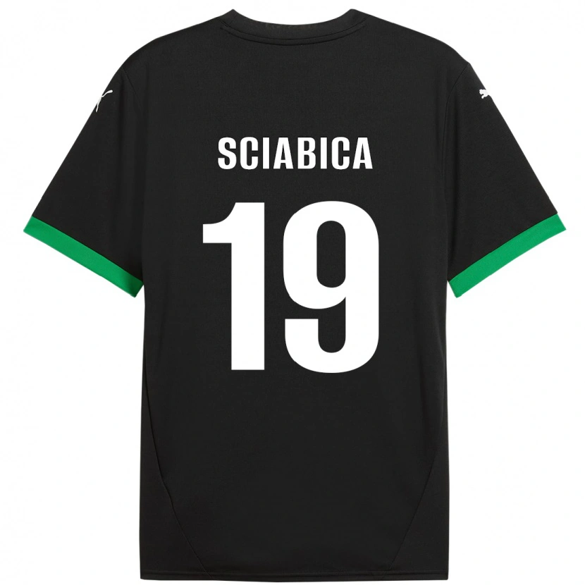 Danxen Kobiety Manuela Sciabica #19 Czarny Ciemnozielony Domowa Koszulka 2024/25 Koszulki Klubowe