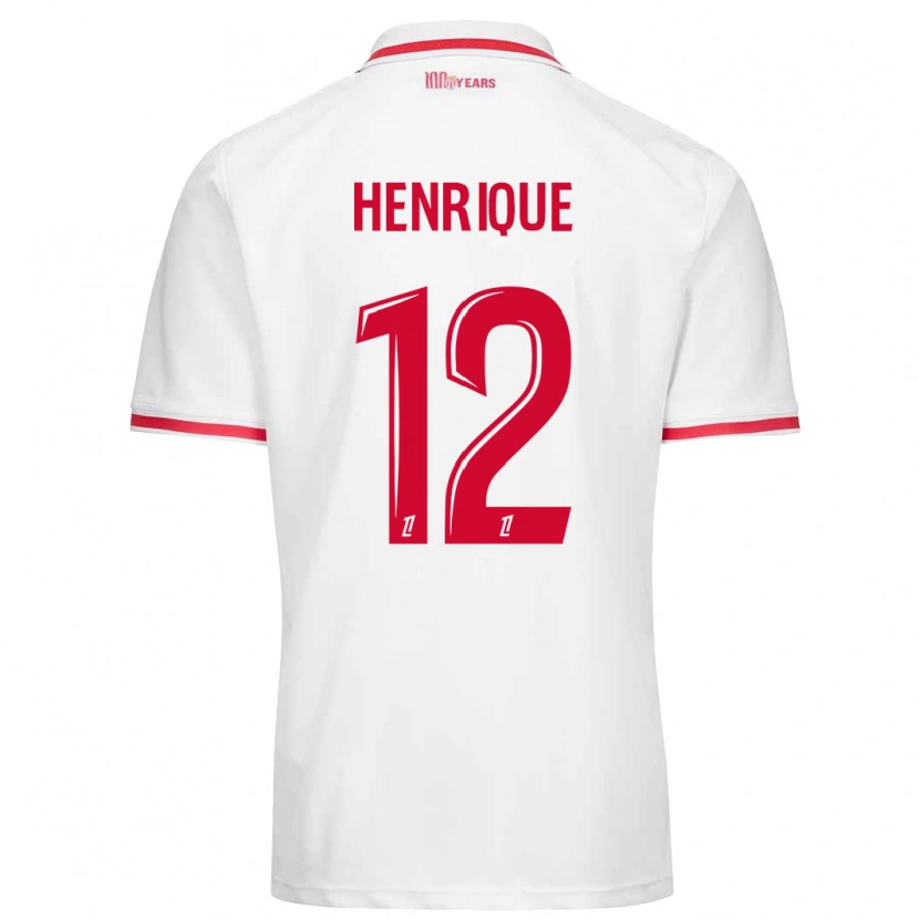 Danxen Kobiety Caio Henrique #12 Biały Czerwony Domowa Koszulka 2024/25 Koszulki Klubowe