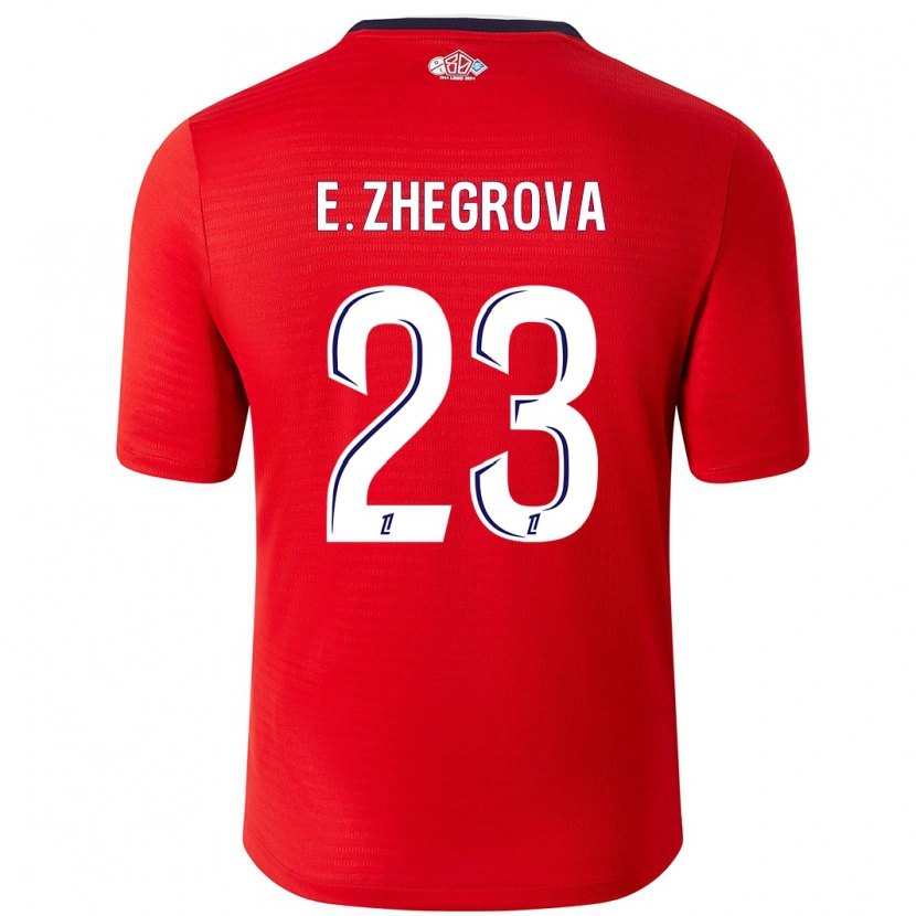 Danxen Kobiety Edon Zhegrova #23 Czerwony Biały Domowa Koszulka 2024/25 Koszulki Klubowe