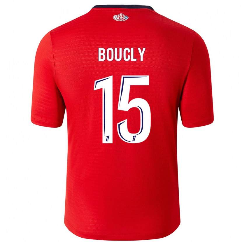 Danxen Kobiety Maite Boucly #15 Czerwony Biały Domowa Koszulka 2024/25 Koszulki Klubowe