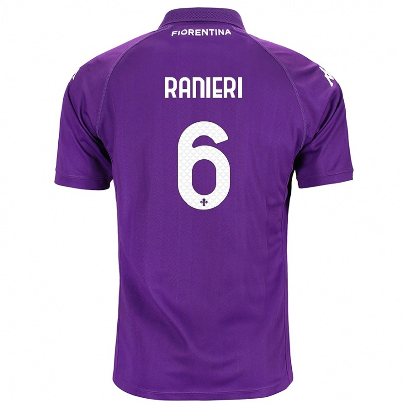 Danxen Kobiety Luca Ranieri #6 Fioletowy Domowa Koszulka 2024/25 Koszulki Klubowe