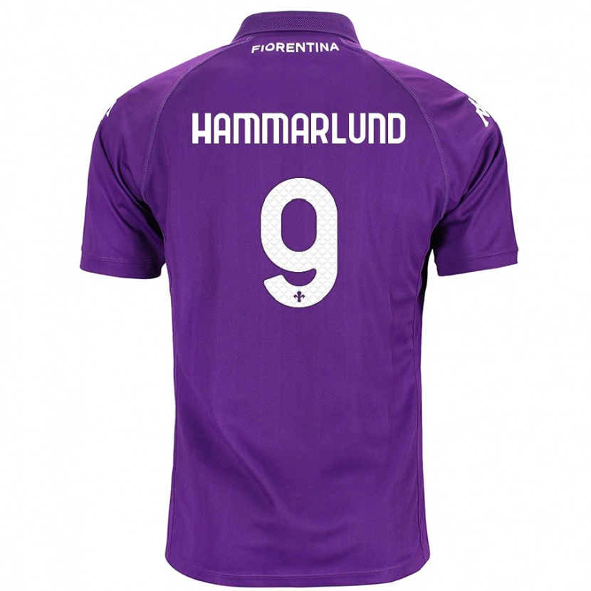 Danxen Kobiety Pauline Hammarlund #9 Fioletowy Domowa Koszulka 2024/25 Koszulki Klubowe