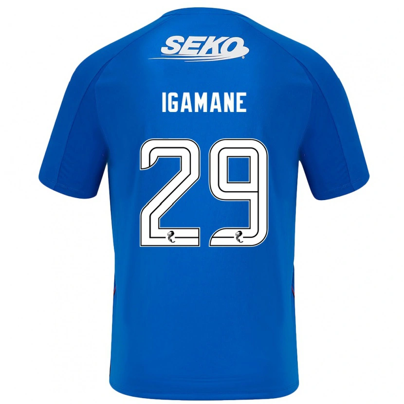 Danxen Kobiety Hamza Igamane #29 Ciemnoniebieski Domowa Koszulka 2024/25 Koszulki Klubowe