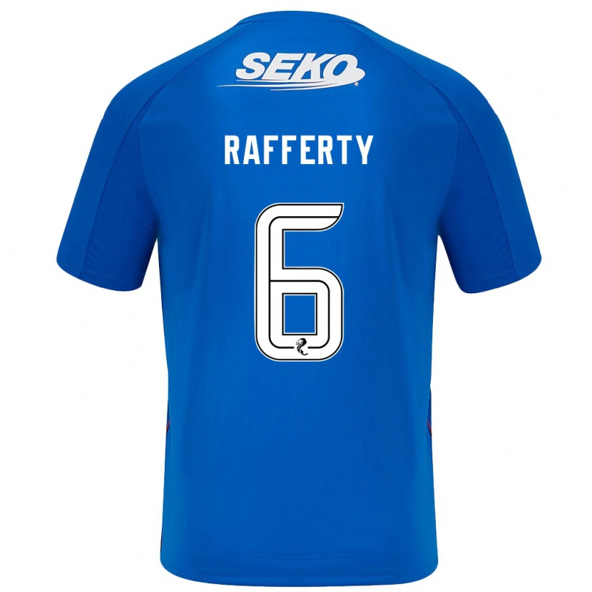 Danxen Kobiety Laura Rafferty #6 Ciemnoniebieski Domowa Koszulka 2024/25 Koszulki Klubowe