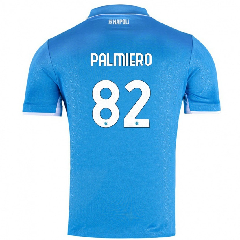 Danxen Kobiety Luca Palmiero #82 Błękit Nieba Domowa Koszulka 2024/25 Koszulki Klubowe