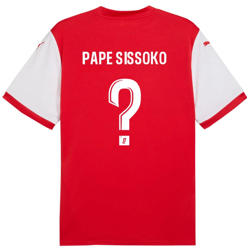 Danxen Kobiety Niama Pape Sissoko #0 Czerwony Biały Domowa Koszulka 2024/25 Koszulki Klubowe