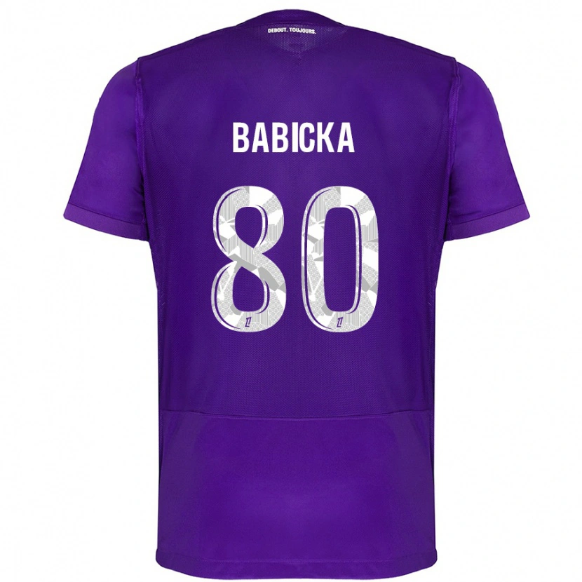 Danxen Kobiety Shavy Babicka #80 Fioletowy Biały Domowa Koszulka 2024/25 Koszulki Klubowe