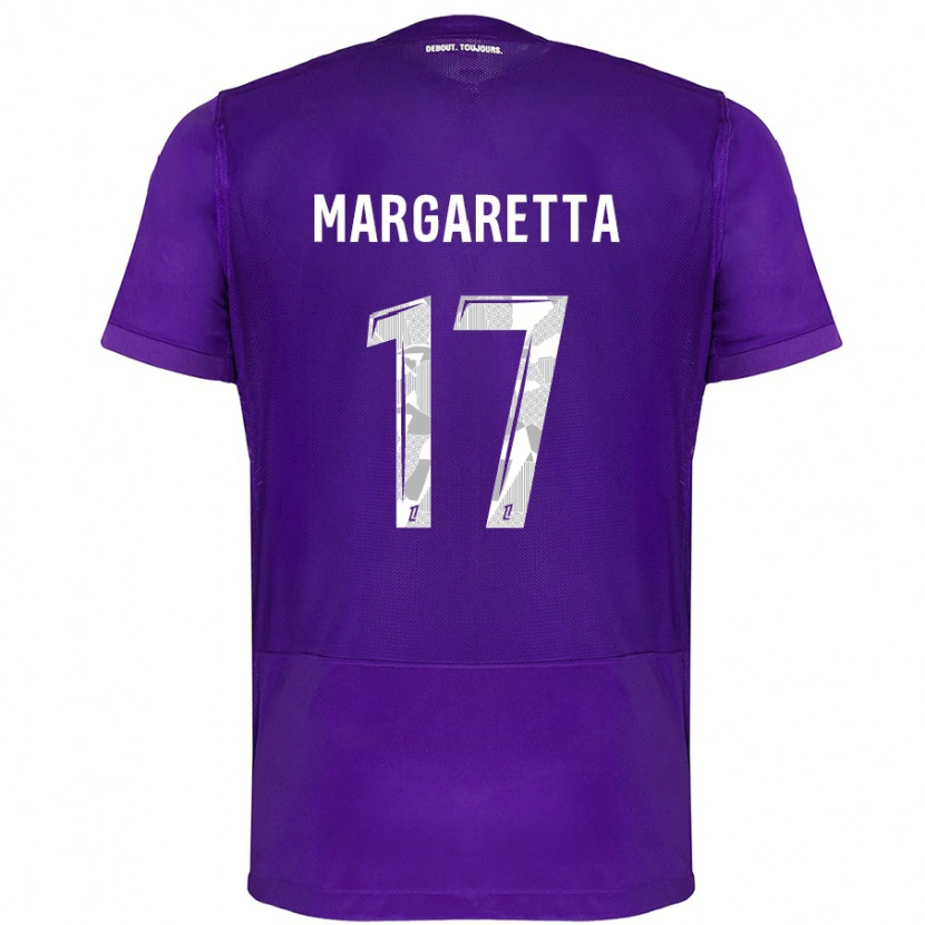 Danxen Kobiety Jessica Margaretta #17 Fioletowy Biały Domowa Koszulka 2024/25 Koszulki Klubowe