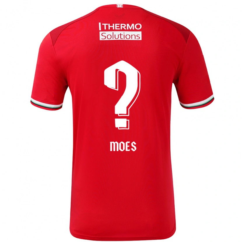 Danxen Kobiety Lucas Moes #0 Czerwony Biały Domowa Koszulka 2024/25 Koszulki Klubowe