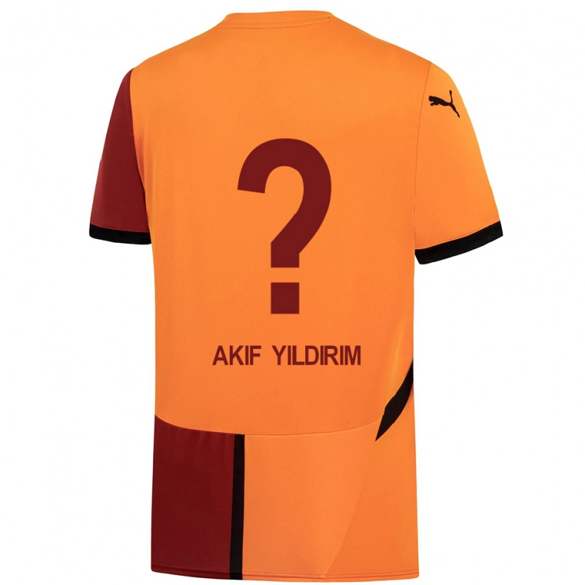 Danxen Kobiety Mehmet Akif Yıldırım #0 Żółty Czerwony Domowa Koszulka 2024/25 Koszulki Klubowe