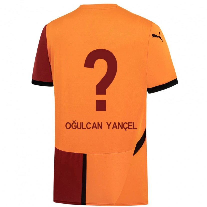 Danxen Kobiety Necati Oğulcan Yançel #0 Żółty Czerwony Domowa Koszulka 2024/25 Koszulki Klubowe