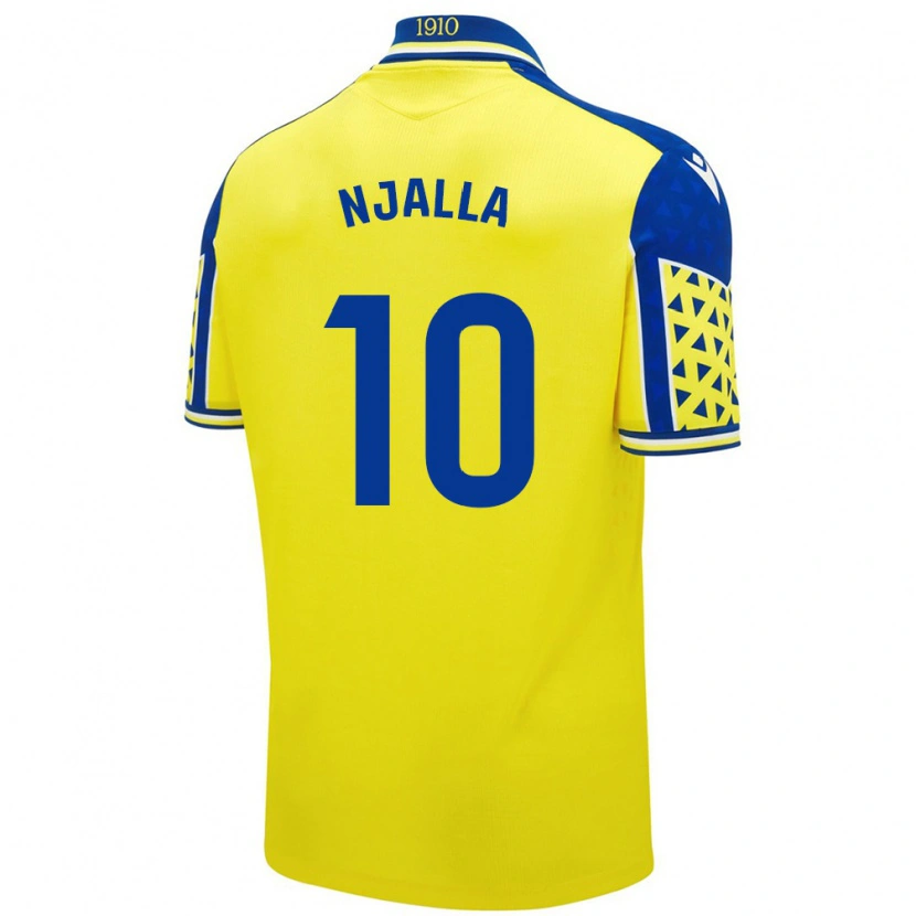 Danxen Kobiety Nico Njalla #10 Żółty Niebieski Domowa Koszulka 2024/25 Koszulki Klubowe