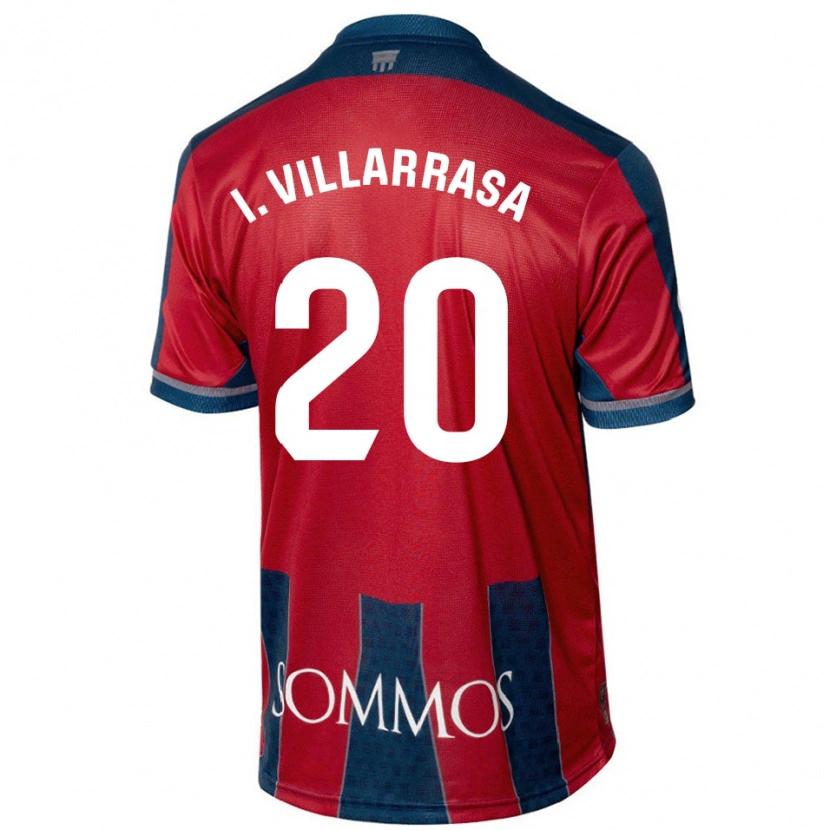 Danxen Kobiety Ignasi Vilarrasa #20 Czerwony Niebieski Domowa Koszulka 2024/25 Koszulki Klubowe