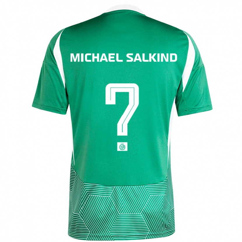 Danxen Kobiety Liav Michael Salkind #0 Zielony Biały Domowa Koszulka 2024/25 Koszulki Klubowe
