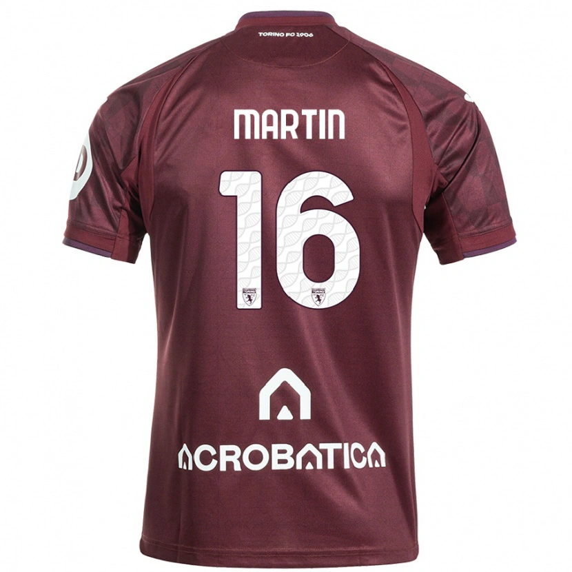 Danxen Kobiety Francesca Martin #16 Bordowy Biały Domowa Koszulka 2024/25 Koszulki Klubowe
