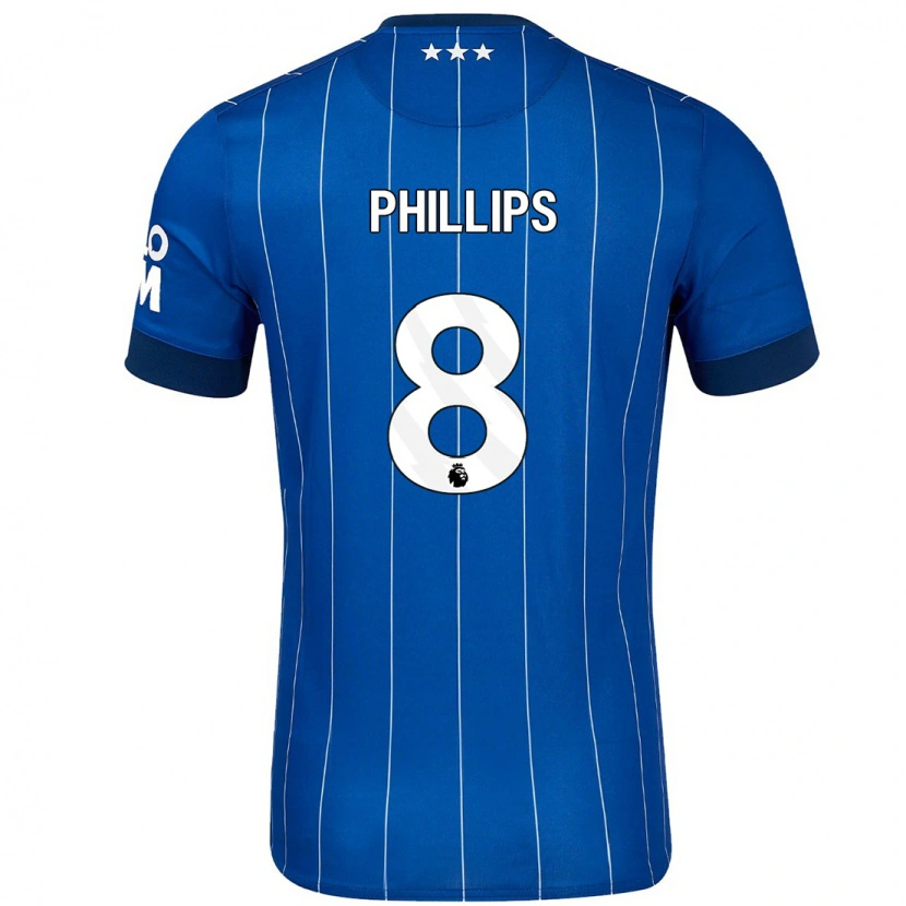 Danxen Kobiety Kalvin Phillips #8 Granatowy Niebieski Domowa Koszulka 2024/25 Koszulki Klubowe