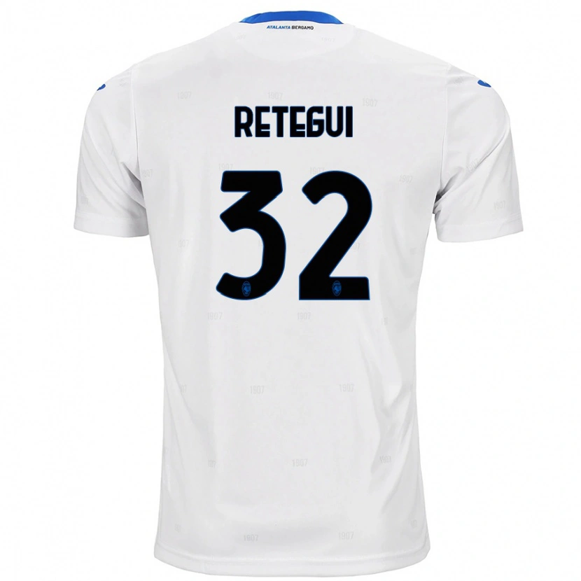 Danxen Kobiety Mateo Retegui #32 Biały Wyjazdowa Koszulka 2024/25 Koszulki Klubowe