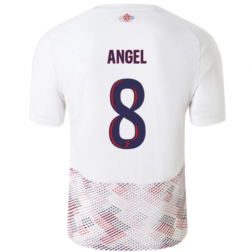 Danxen Kobiety Angel Gomes #8 Biały Królewski Niebieski Wyjazdowa Koszulka 2024/25 Koszulki Klubowe