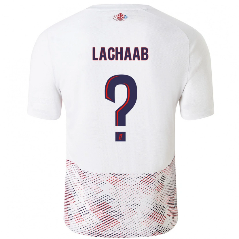 Danxen Kobiety Younes Lachaab #0 Biały Królewski Niebieski Wyjazdowa Koszulka 2024/25 Koszulki Klubowe