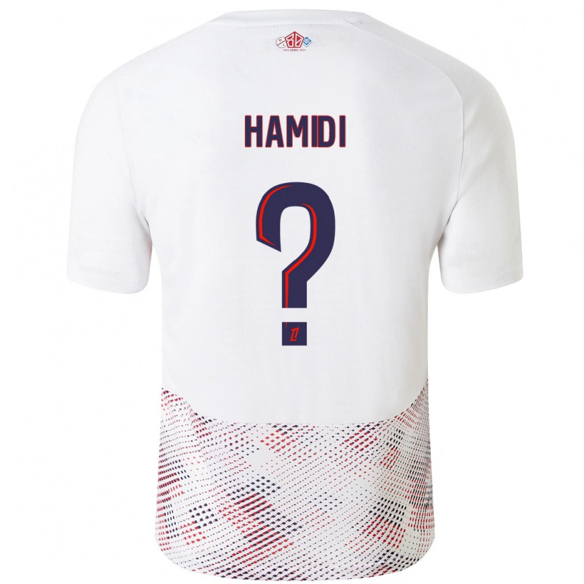 Danxen Kobiety Kamel Hamidi #0 Biały Królewski Niebieski Wyjazdowa Koszulka 2024/25 Koszulki Klubowe