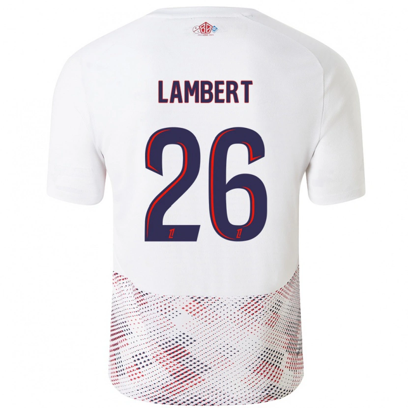 Danxen Kobiety Anaïs Lambert #26 Biały Królewski Niebieski Wyjazdowa Koszulka 2024/25 Koszulki Klubowe