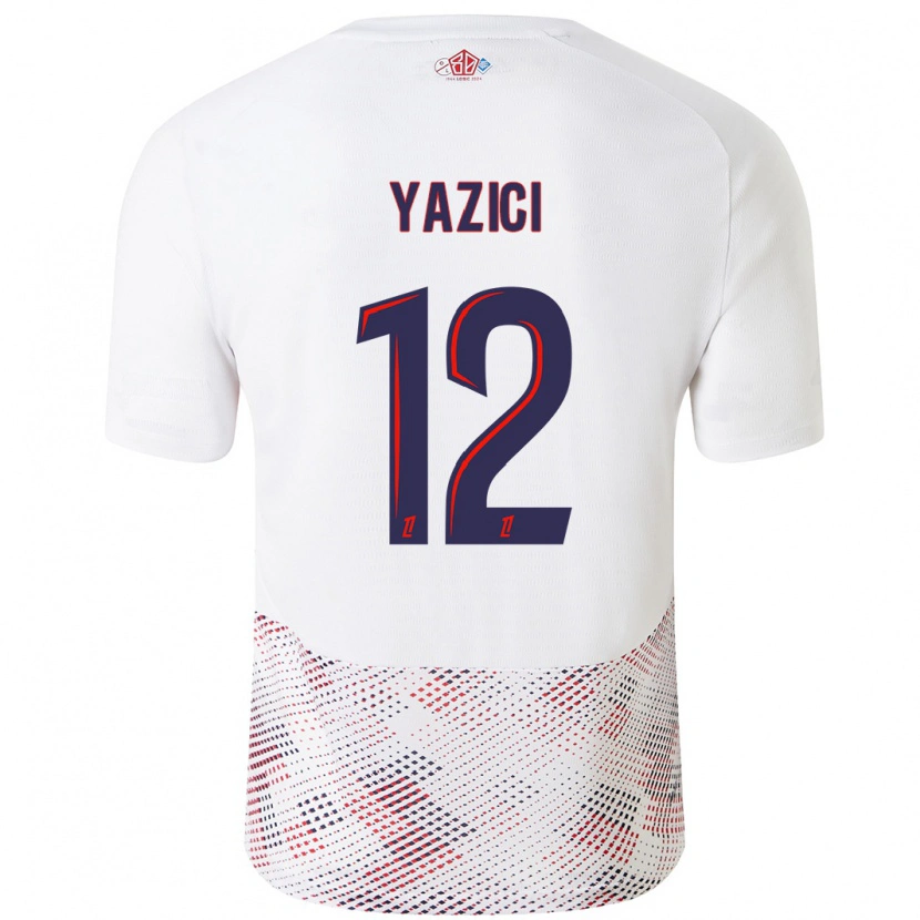 Danxen Kobiety Yusuf Yazici #12 Biały Królewski Niebieski Wyjazdowa Koszulka 2024/25 Koszulki Klubowe