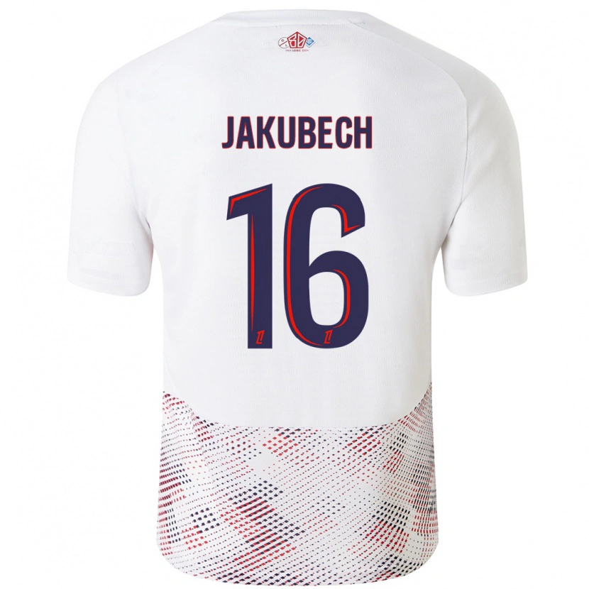 Danxen Kobiety Adam Jakubech #16 Biały Królewski Niebieski Wyjazdowa Koszulka 2024/25 Koszulki Klubowe