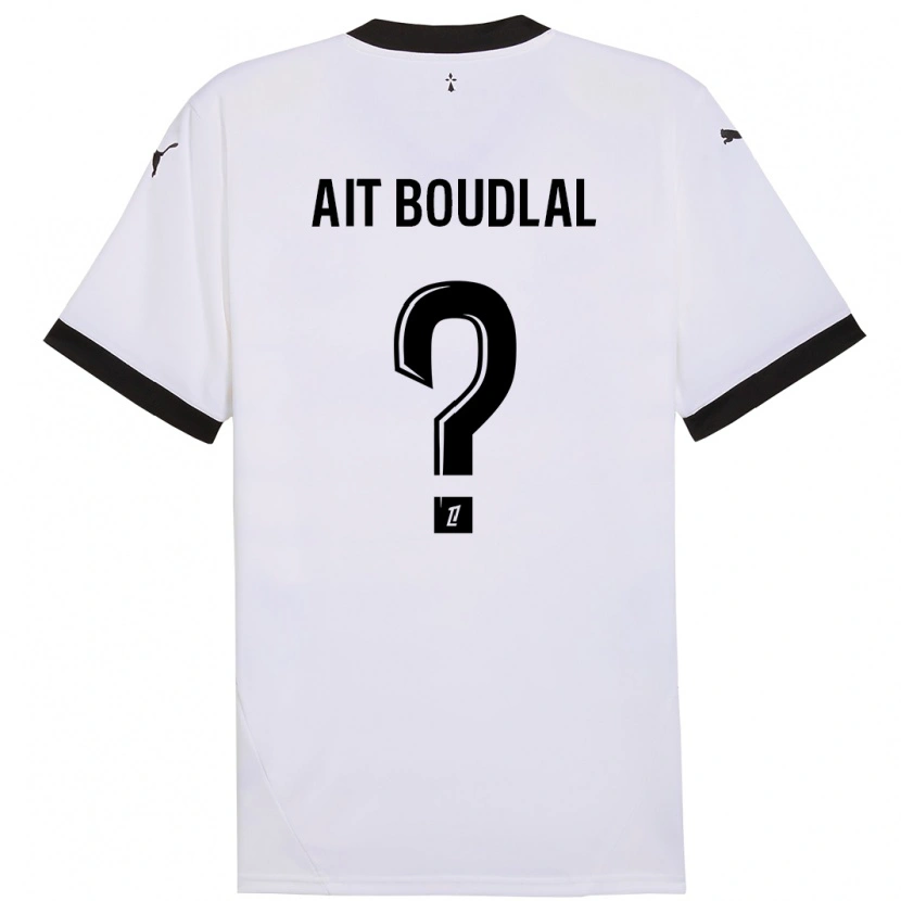 Danxen Kobiety Abdelhamid Ait Boudlal #0 Biały Czarny Wyjazdowa Koszulka 2024/25 Koszulki Klubowe