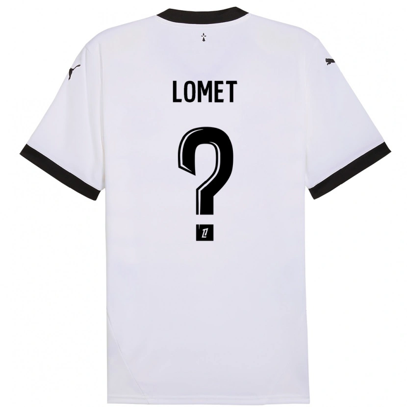 Danxen Kobiety Ruben Lomet #0 Biały Czarny Wyjazdowa Koszulka 2024/25 Koszulki Klubowe