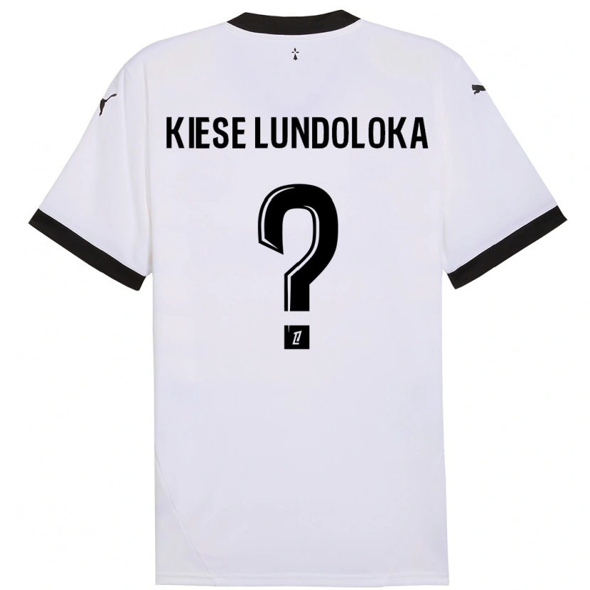 Danxen Kobiety Jeanslor Kiese Lundoloka #0 Biały Czarny Wyjazdowa Koszulka 2024/25 Koszulki Klubowe