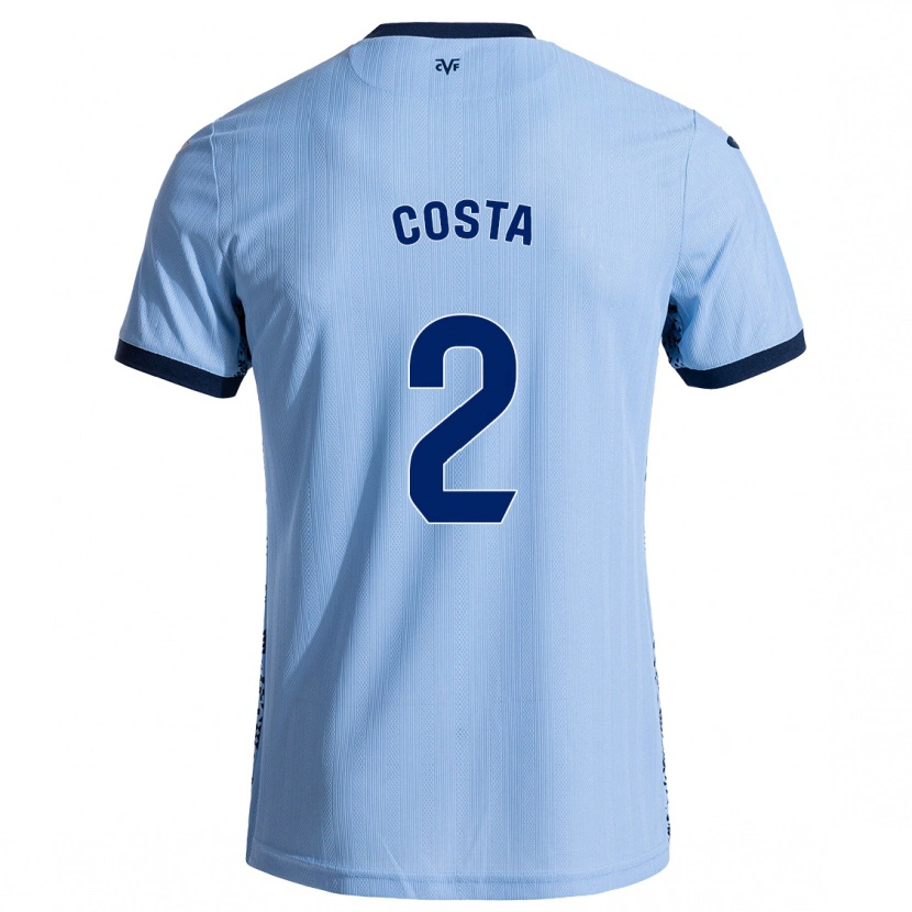 Danxen Kobiety Logan Costa #2 Błękit Nieba Wyjazdowa Koszulka 2024/25 Koszulki Klubowe