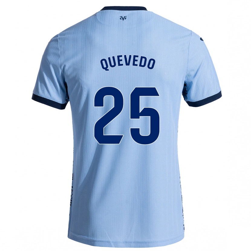 Danxen Kobiety Alex Quevedo #25 Błękit Nieba Wyjazdowa Koszulka 2024/25 Koszulki Klubowe