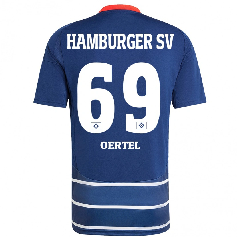 Danxen Kobiety Jan Oertel #69 Ciemnoniebieski Wyjazdowa Koszulka 2024/25 Koszulki Klubowe
