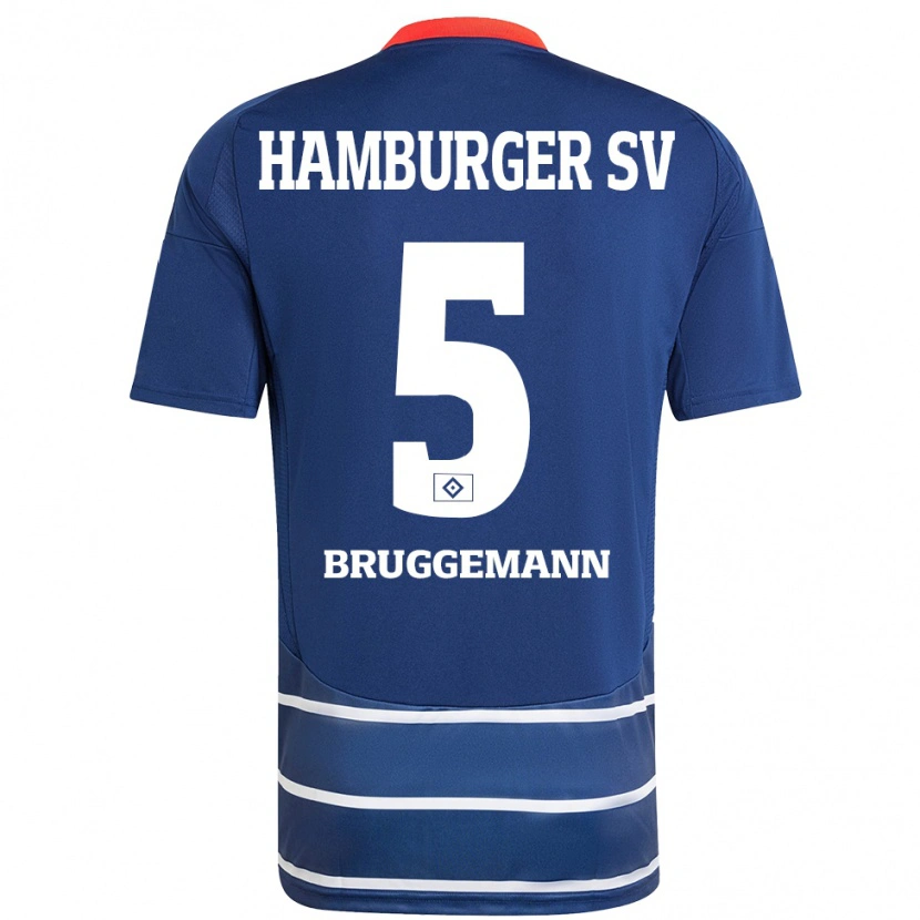 Danxen Kobiety Nina Brüggemann #5 Ciemnoniebieski Wyjazdowa Koszulka 2024/25 Koszulki Klubowe