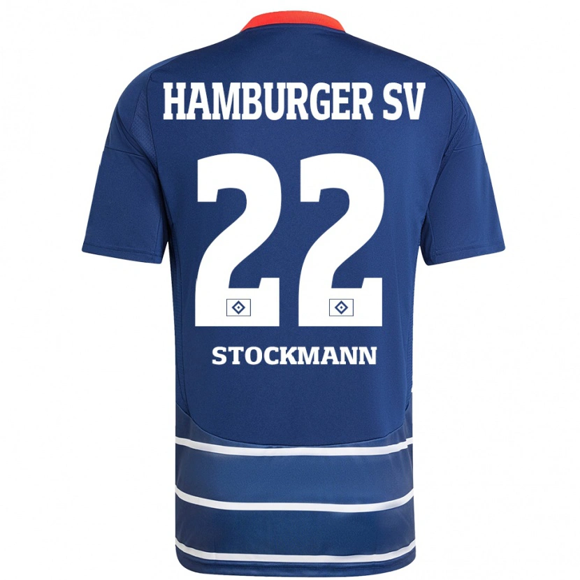 Danxen Kobiety Sarah Stöckmann #22 Ciemnoniebieski Wyjazdowa Koszulka 2024/25 Koszulki Klubowe