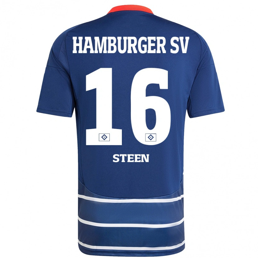 Danxen Kobiety Maya Steen #16 Ciemnoniebieski Wyjazdowa Koszulka 2024/25 Koszulki Klubowe