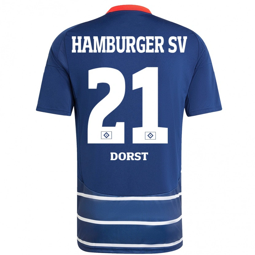 Danxen Kobiety Dana Dorst #21 Ciemnoniebieski Wyjazdowa Koszulka 2024/25 Koszulki Klubowe