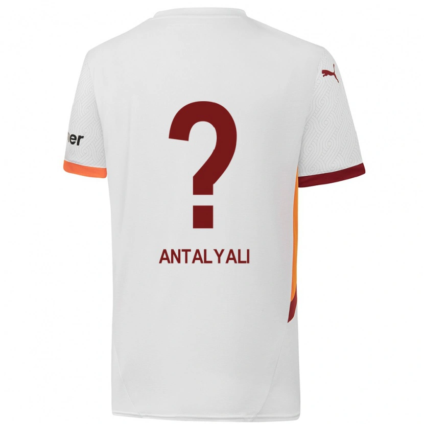 Danxen Kobiety Taylan Antalyalı #0 Biały Żółty Czerwony Wyjazdowa Koszulka 2024/25 Koszulki Klubowe
