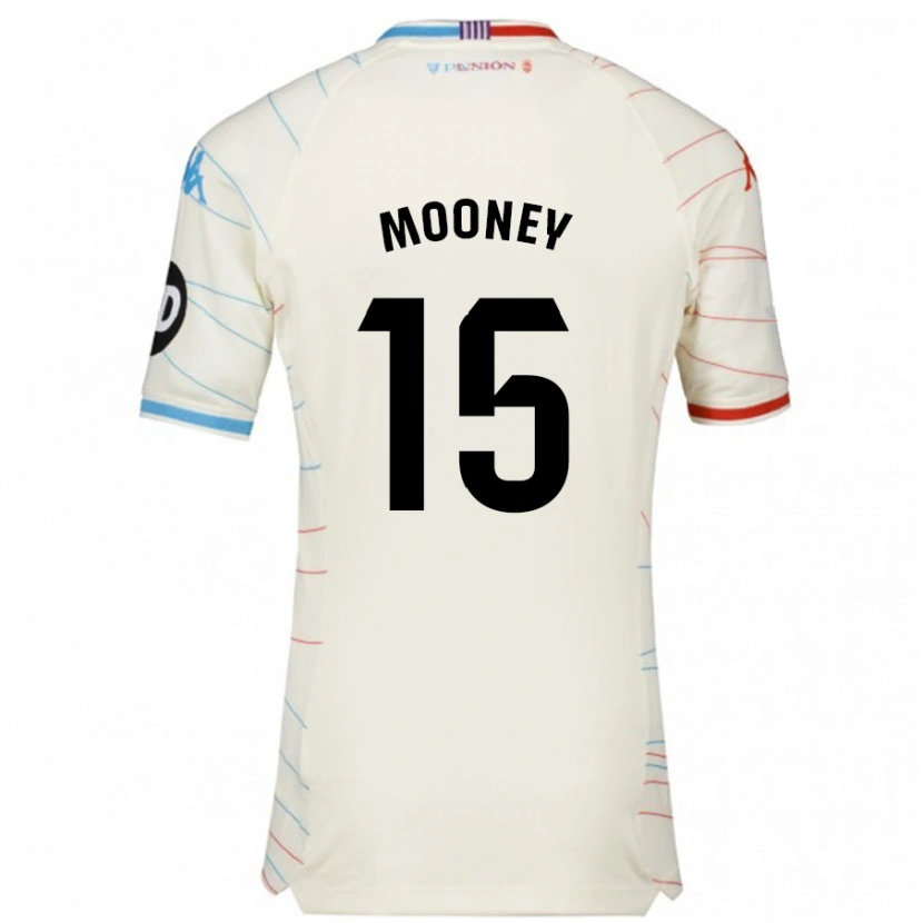 Danxen Kobiety Fionn Mooney #15 Biały Czerwony Niebieski Wyjazdowa Koszulka 2024/25 Koszulki Klubowe
